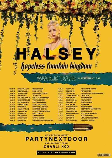 Halsey, 'Hopeless Fountain Kingdom' dünya turnesi tarihlerini açıkladı.